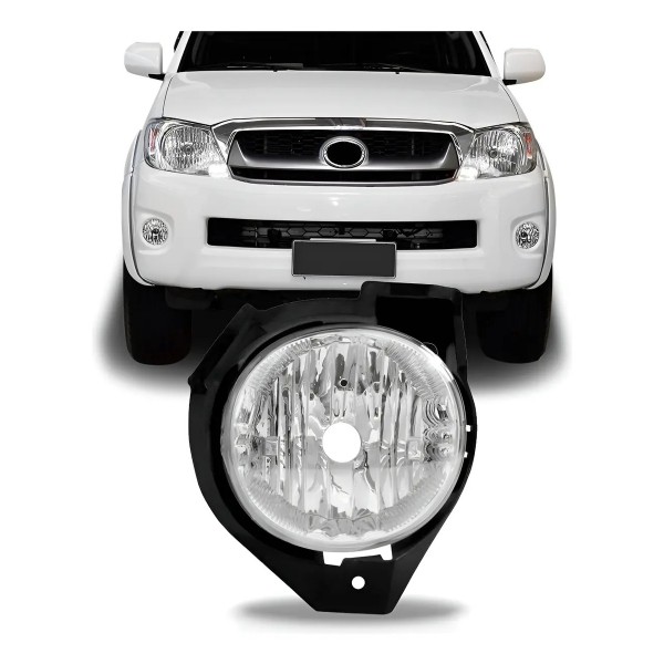 Farol Milha Auxiliar Hilux Srv 2009 2010 2011 Com Suporte