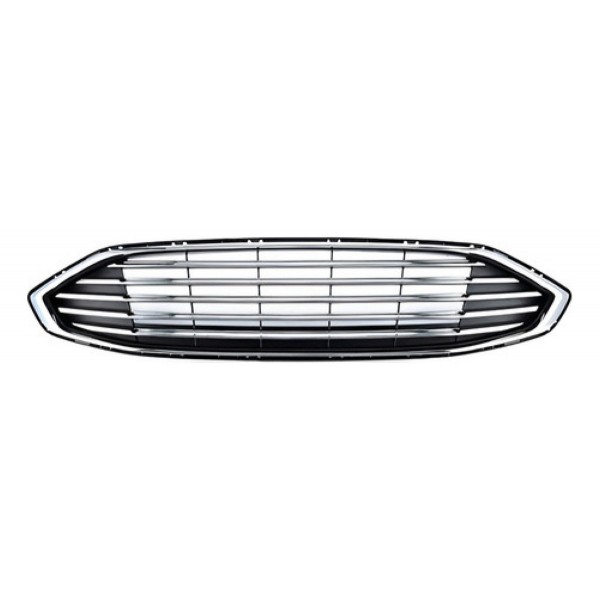 Grade Radiador Fusion 2013 Ate 2016 C/ Moldura Cromada - Preto