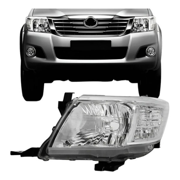 Farol Para Toyota Hilux 2012 2013 2014 2015 Pick-up Manual