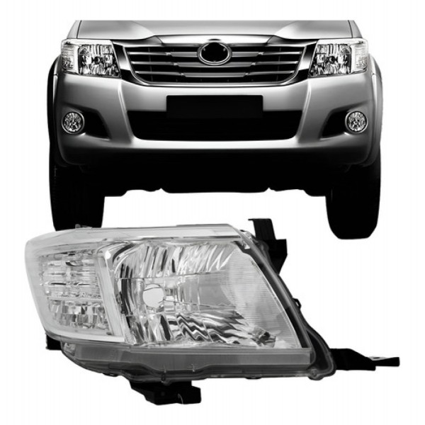 Farol Para Toyota Hilux 2012 2013 2014 2015 Pick-up Manual