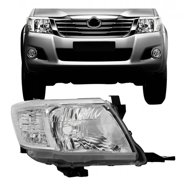 Farol Para Toyota Hilux 2012 2013 2014 2015 Pick-up Manual