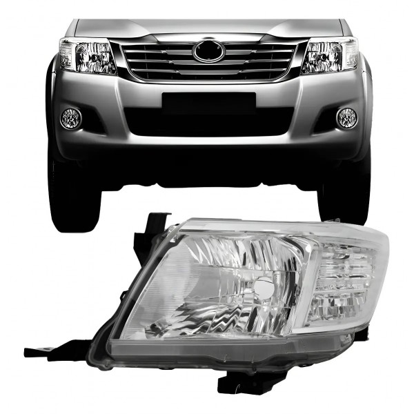 Farol Para Toyota Hilux 2012 2013 2014 2015 Pick-up Manual