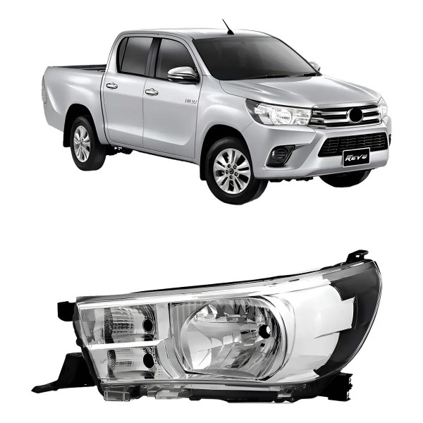 Farol Hilux Srv 2016 2018 2019 2020 Pickup Sem Led