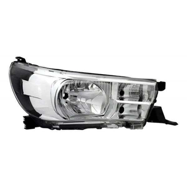 Farol Hilux 2016 A 2020 Eletrico Sem Led Mascara Cromada