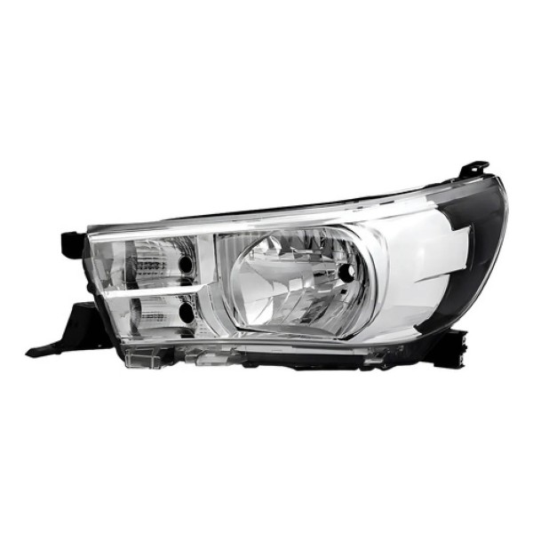 Farol Hilux 2016 A 2020 Eletrico Sem Led Mascara Cromada