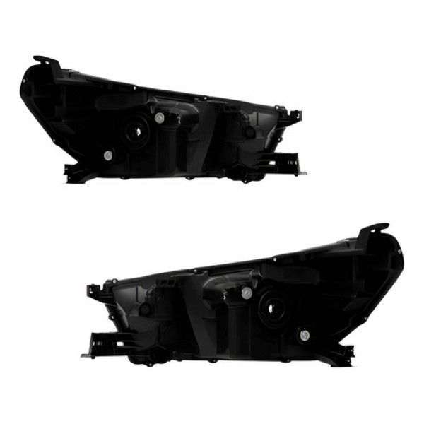 Par Farol Manual Elétrico Hilux 16 A 20 S/ Led Cromado/pret