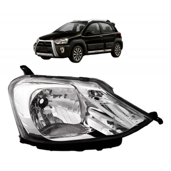 Farol Etios Cross 2012 A 2016 Mascara Cromada