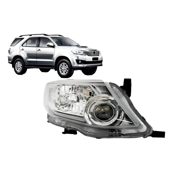 Farol Hilux Sw4 2012 2013 2014 Foco Duplo Cromado