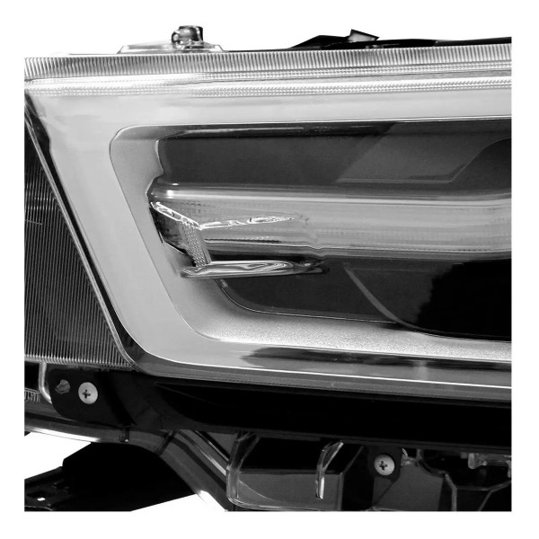 Farol Hilux Srv 2021 2022 C/ Led Aro Cinza