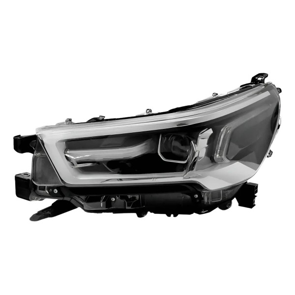 Farol Hilux Srv 2021 2022 C/ Led Aro Cinza