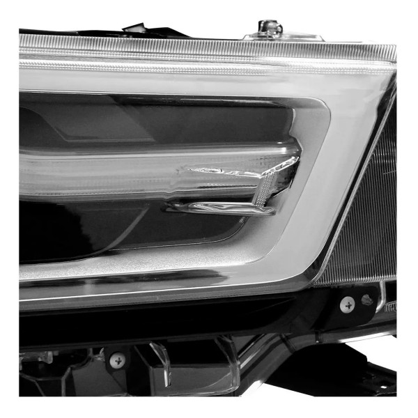 Farol Hilux Srv 2021 2022 C/ Led Aro Cinza