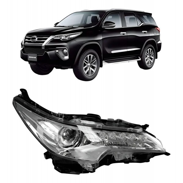 Farol Elétrico Hilux Sw4 2016 A 2020 C/ Led