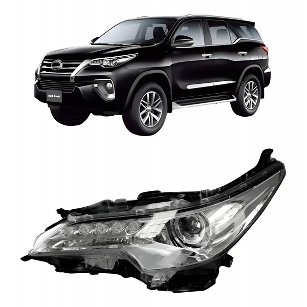 Farol Elétrico Hilux Sw4 2016 A 2020 C/ Led