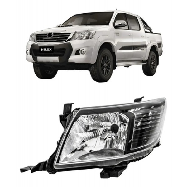 Farol Manual Hilux Pick-up Fume 2012 A 2015