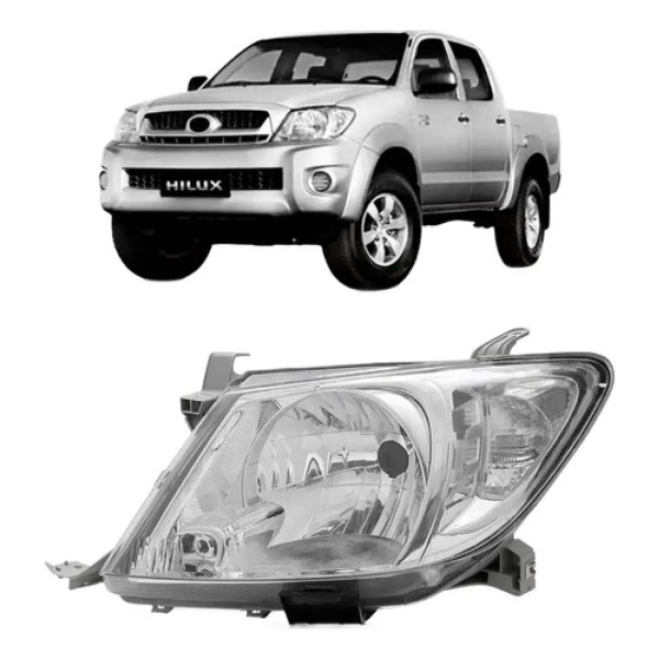 Farol Cristal Hilux 2008 2009 2010 2011