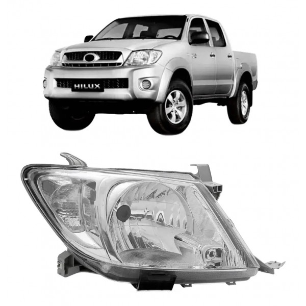 Farol Cristal Hilux 2008 2009 2010 2011