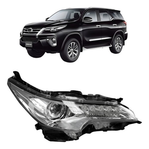 Farol Elétrico Hilux Sw4 C/ Led 2016 A 2021