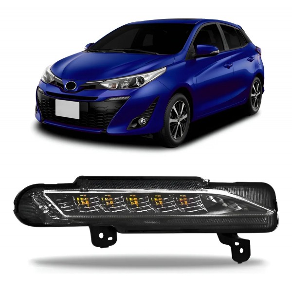 Farol De Milha Daylight Yaris 2018 2019 2020 Com Led Drl