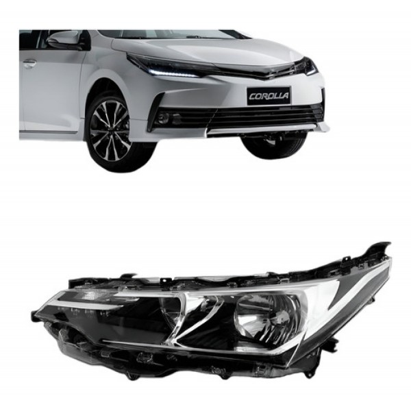 Farol Corolla Xei 18/2019 Elétrico Com Motor Com Led Oferta
