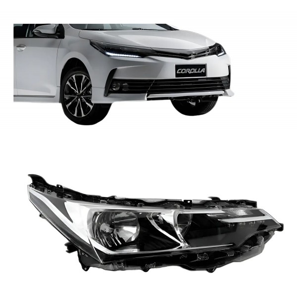 Farol Corolla Xei 18/2019 Elétrico Com Motor Com Led Oferta
