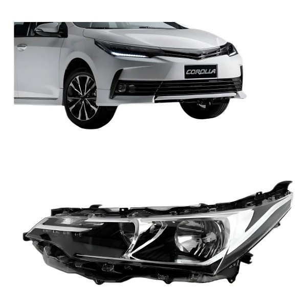 Farol Corolla Xei 18/2019 Elétrico Com Motor Com Led Oferta