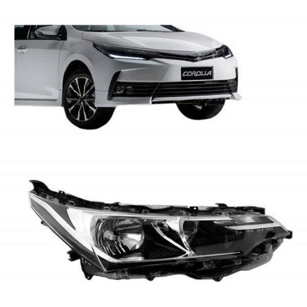 Farol Corolla Xei 18/2019 Elétrico Com Motor Com Led Oferta