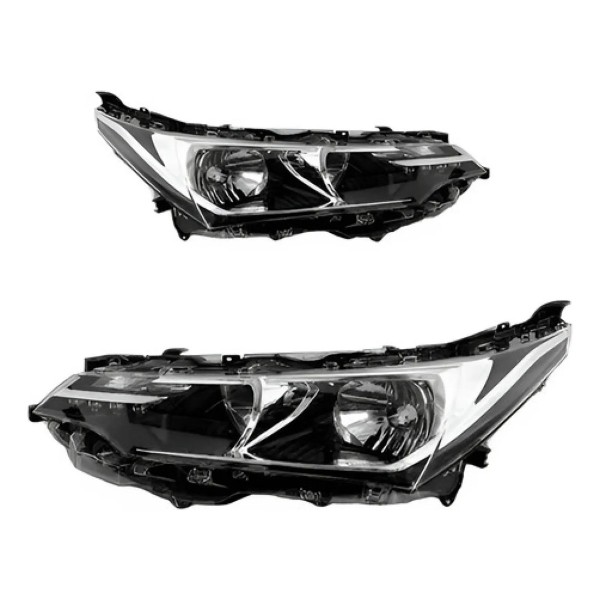Par Farol Corolla Xei 2018/2019 Elétrico Com Motor Com Led