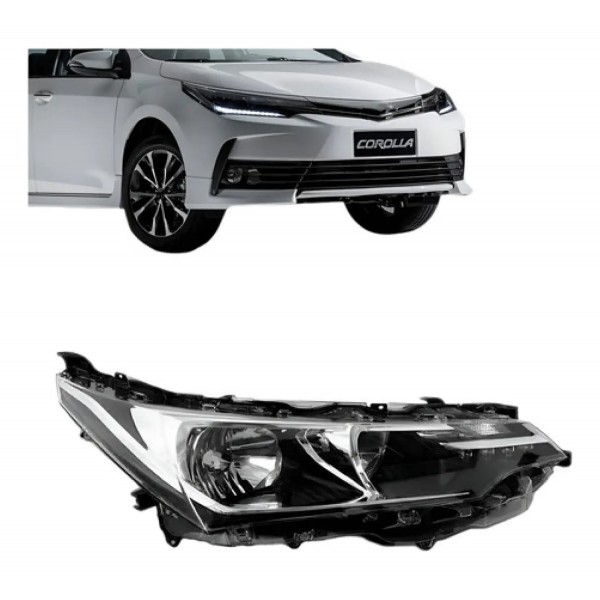 Farol Corolla Xei 18/2019 Elétrico Com Motor Com Led Oferta