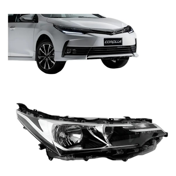 Farol Corolla Xei 18/2019 Elétrico Com Motor Com Led Oferta