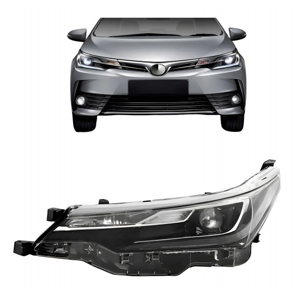Farol Corolla Altis 2018 2019 Eletrico C/ Motor Projetor Led
