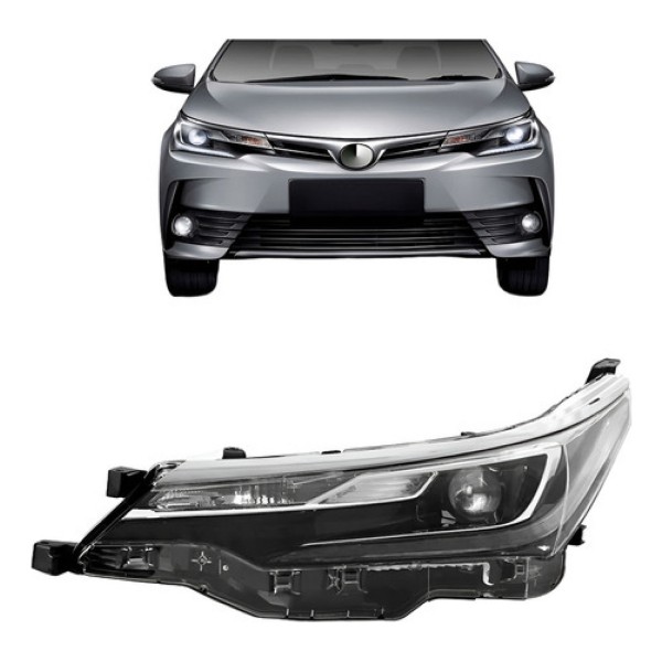 Farol Corolla Altis 2018 2019 Eletrico C/ Motor Projetor Led