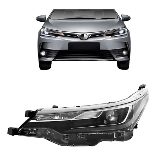 Farol Corolla Altis 2018 A 2019 Com Motor Projetor E Led