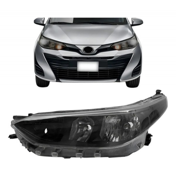 Farol Yaris 2018 2019 2020 2021 2022 Máscara Negra
