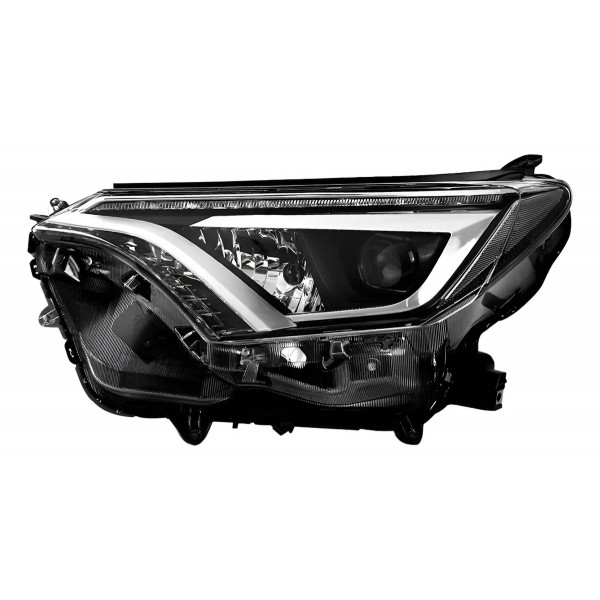 Farol Rav4 2017 A 2019 Eletrico C Motor C Led Sem Reator