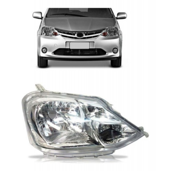 Farol Etios 2013 14 15 2016 Carcaça Cinza