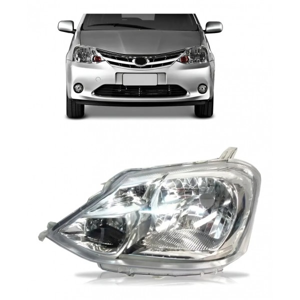 Farol Etios 2013 14 15 2016 Carcaça Cinza