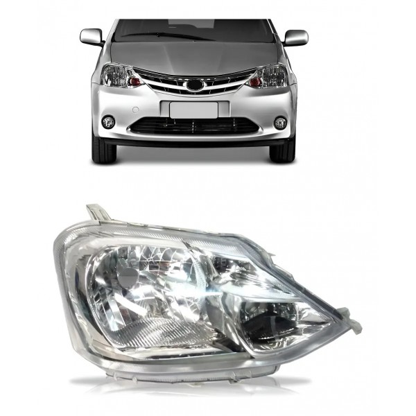 Farol Etios 2013 14 15 2016 Carcaça Cinza