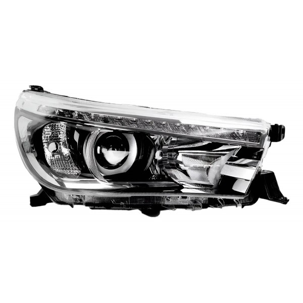 Farol Hilux Pick Up 2016 A 2020 Elétrico Com Motor E Led