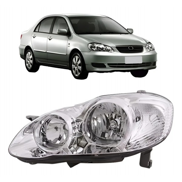 Corolla 2003 A 2004 Farol Completo Principal Toyota