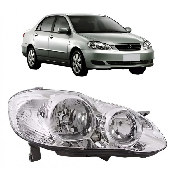 Corolla 2003 A 2004 Farol Completo Principal Toyota