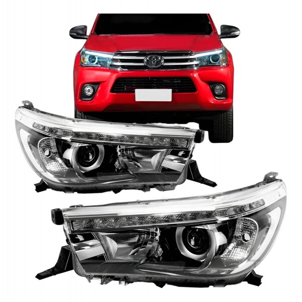 Farol Led Toyota Pickup Hilux Srv 16 2017 Eletrico Promoção