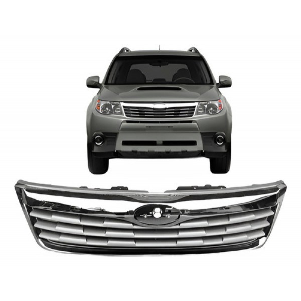 Grade Radiador Forester 2009 A 2012 Cromada Sem Emblema