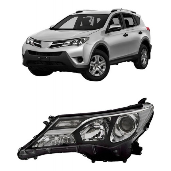 Farol Rav4 2014 2015 2016 Elétrico C/ Motor S/ Led