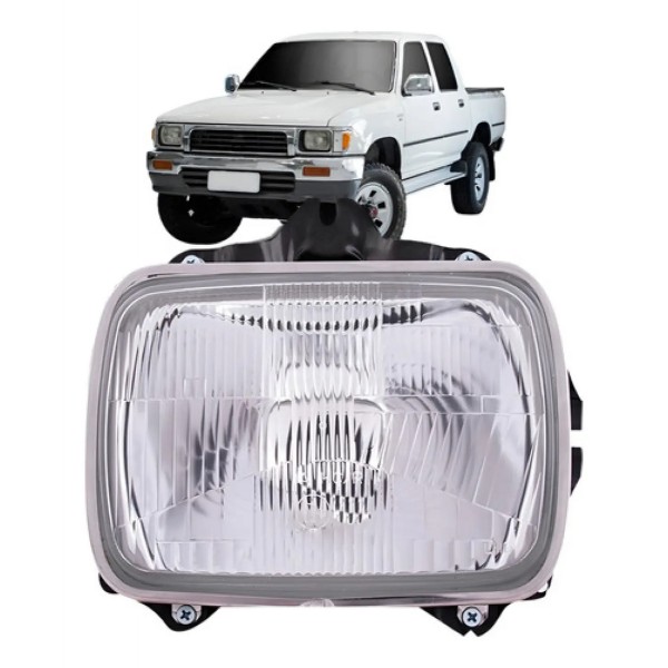 Farol Hilux 92 93 94 95 96 97 98 99 00 01 02 03 Cromado