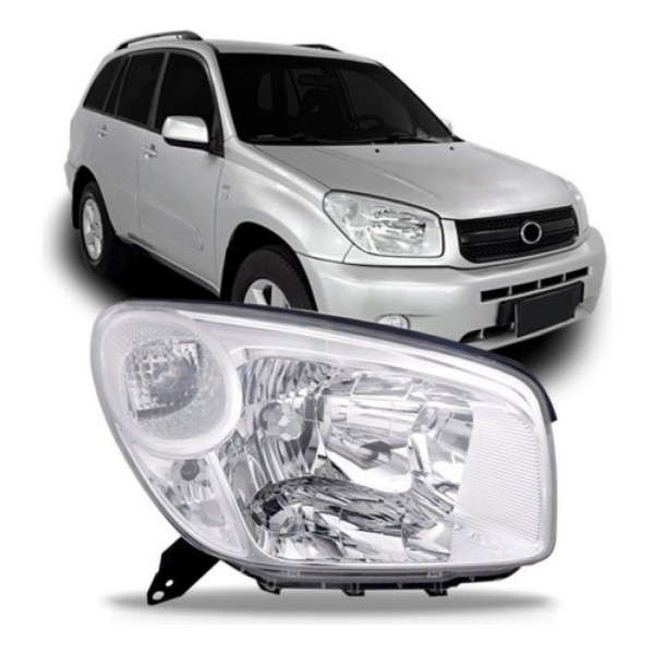 Farol Rav4 2004 2005 2006 Cromado Modelo Original
