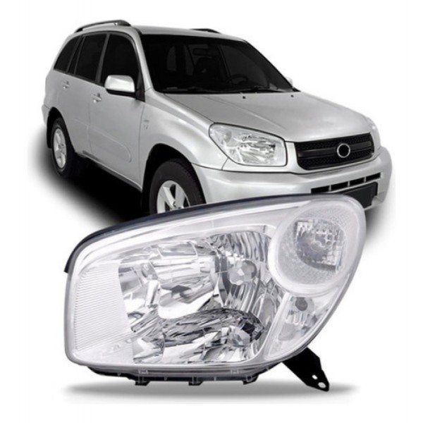 Farol Rav4 2004 2005 2006 Cromado Modelo Original