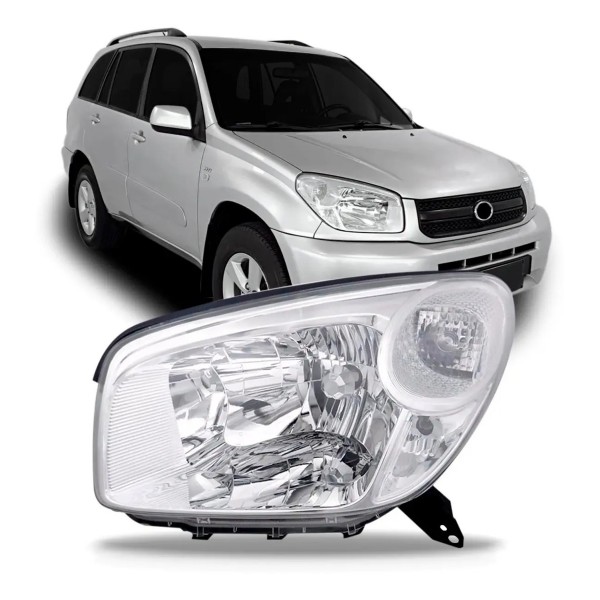 Farol Rav4 2004 2005 2006 Cromado Modelo Original