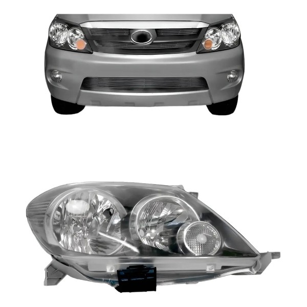 Farol Hilux Sw4 2004 A 2008 Cromomix