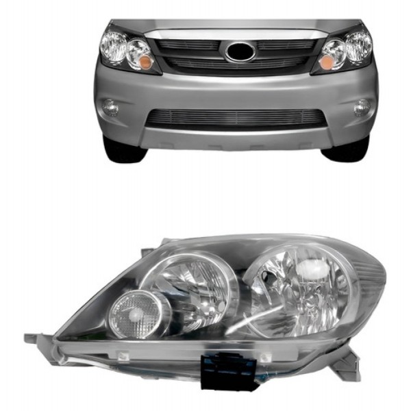 Farol Hilux Sw4 2004 A 2008 Cromomix