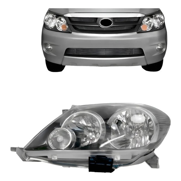 Farol Hilux Sw4 2004 A 2008 Cromomix